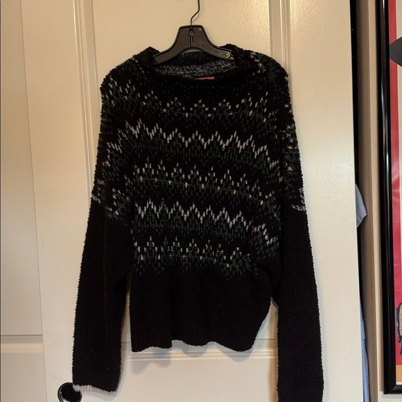 Pilcro Selene Fair Isle Mock Neck Pullover Sweater - Picture 3 of 10